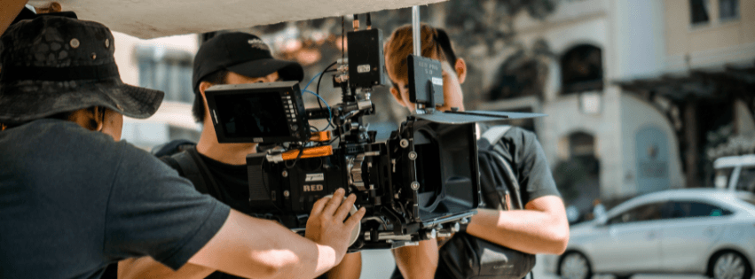 Filmmakers on set